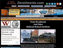 Tablet Screenshot of derailments.com
